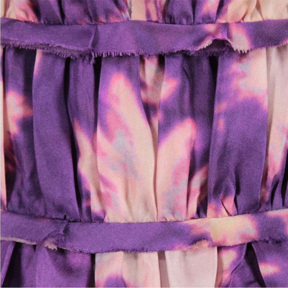 NWOT Ulla Johnson Emery Purple Ruffle Dress Size 0 - Picture 13 of 15